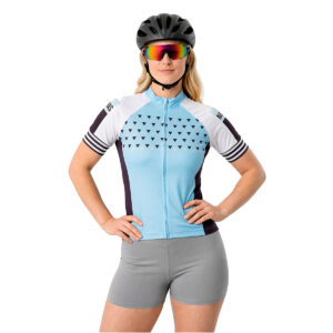 CAMISA FEMININA MC GEOMETRIC BLUE