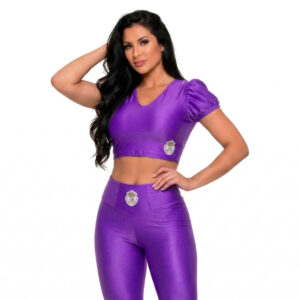 BLUSA CORAÇÃO ROXA