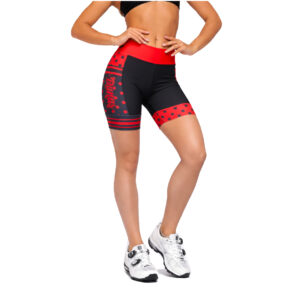 BERMUDA FEMININA POA VERMELHO