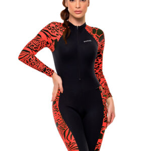 MACACÃO FEM. ML ONÇA LARANJA