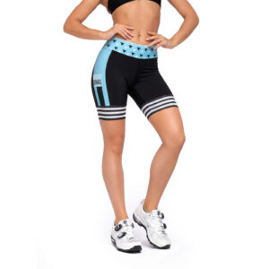 BERMUDA FEMININA GEOMETRIC BLUE