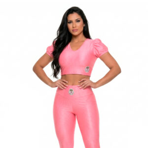 BLUSA CORAÇÃO ROSA