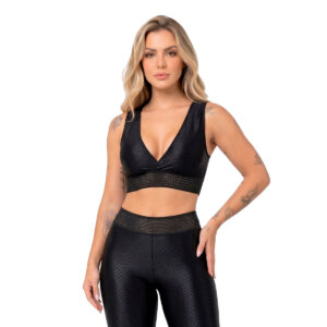 TOP ELÁSTICO PRETO